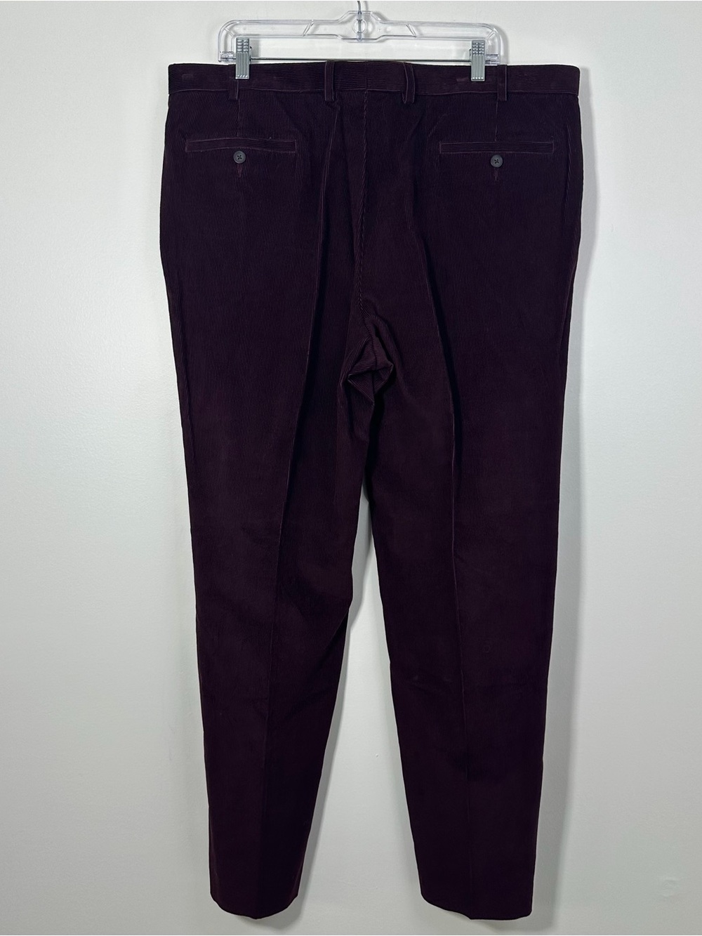 Ralph Lauren Men’s Corduroy Pants 40W x 32L Burgundy Purple 100% Cotton - Picture 3 of 9